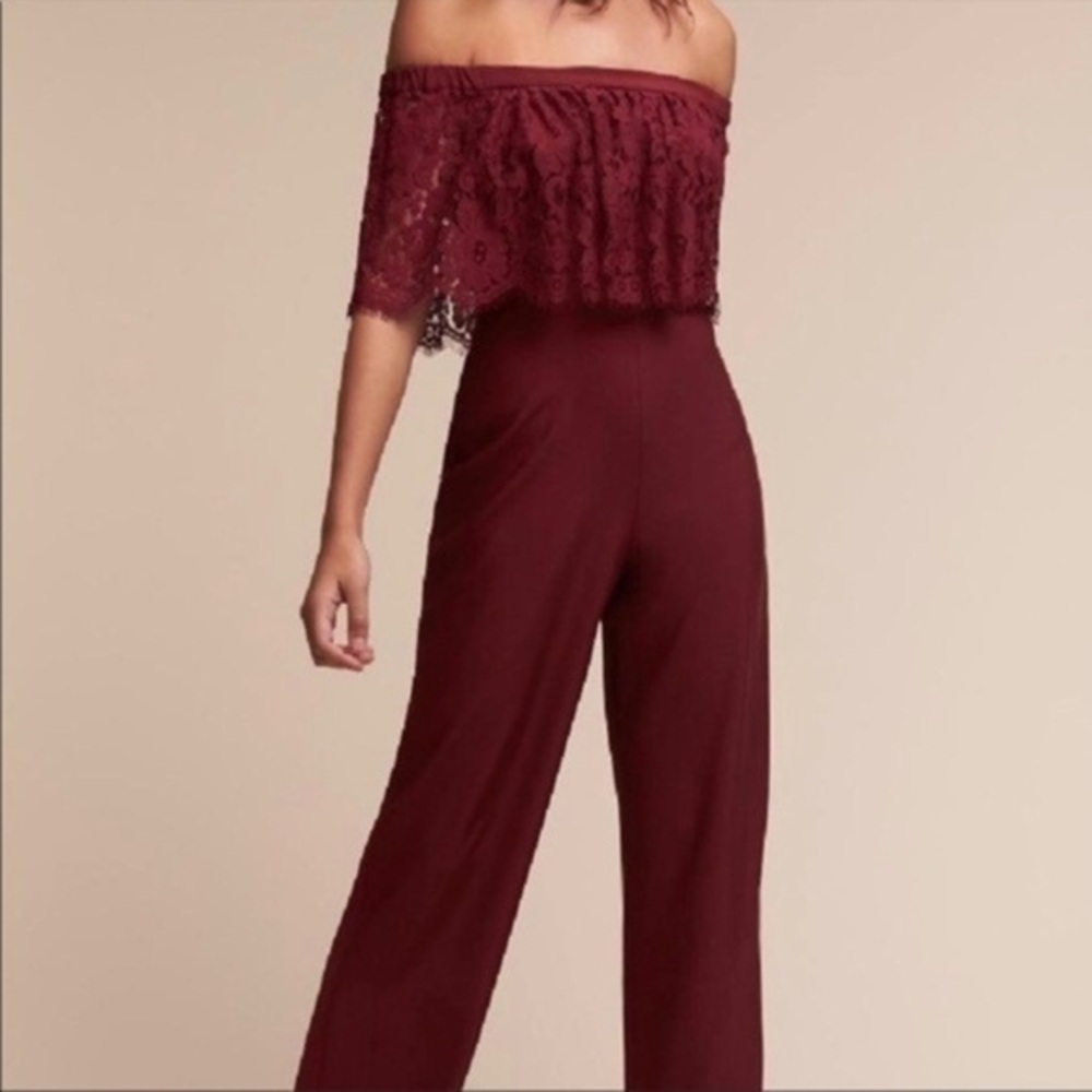 Theia Black Lace Jumpsuit​​